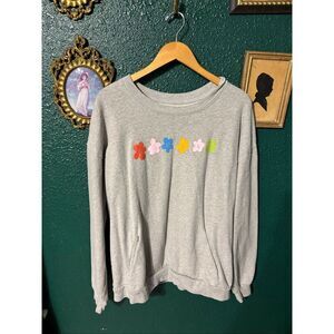 Lonely Ghost Gray Floral Limited Edition Crewneck Sz XL